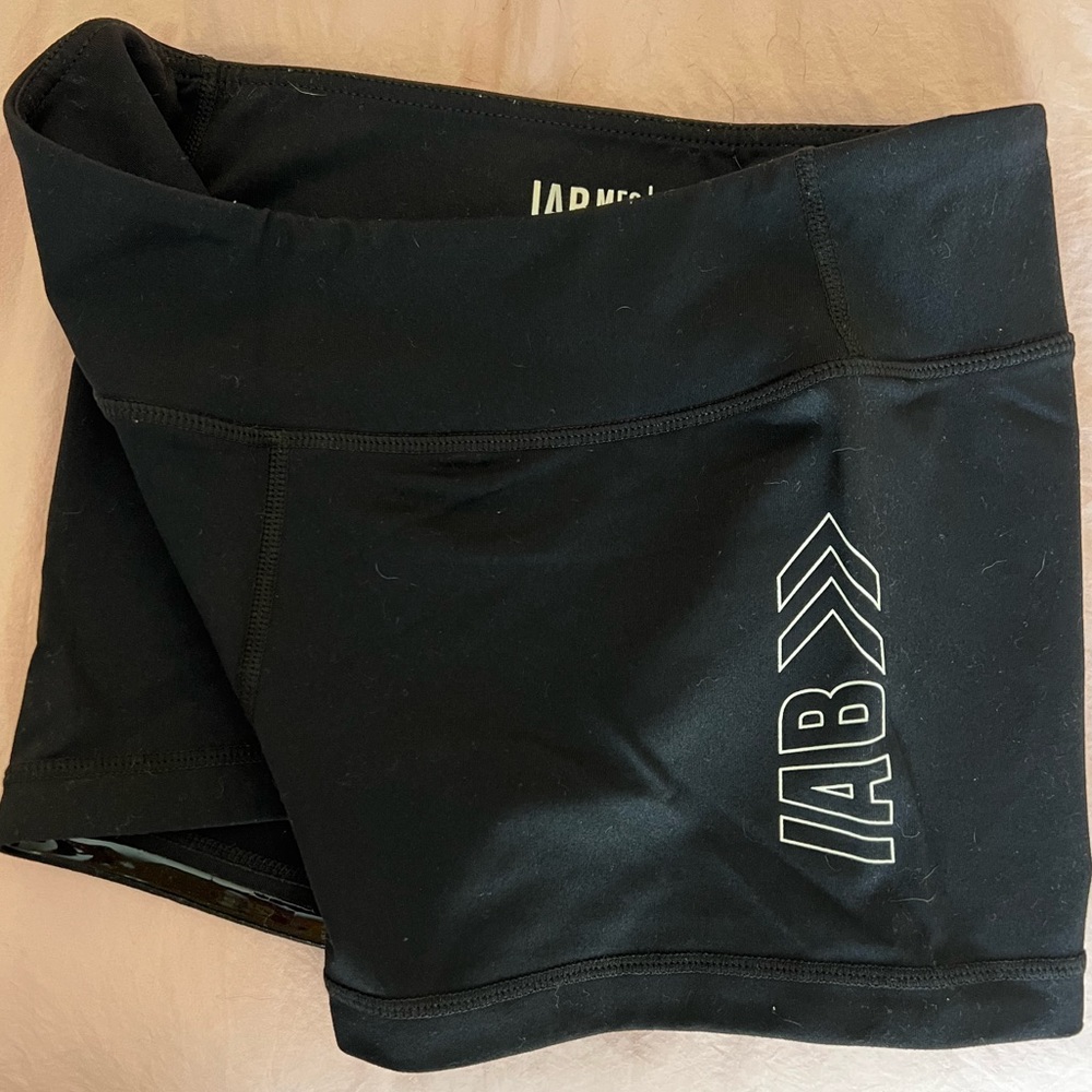 I AM BECOMING black workout shorts